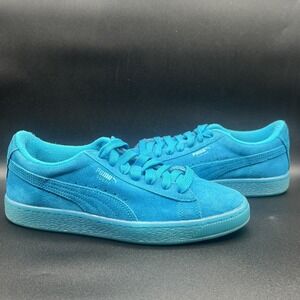 Puma Suede Classic Blue Retro Shoes - Kids Men's Youth Size 7 Women's Size 8.5
